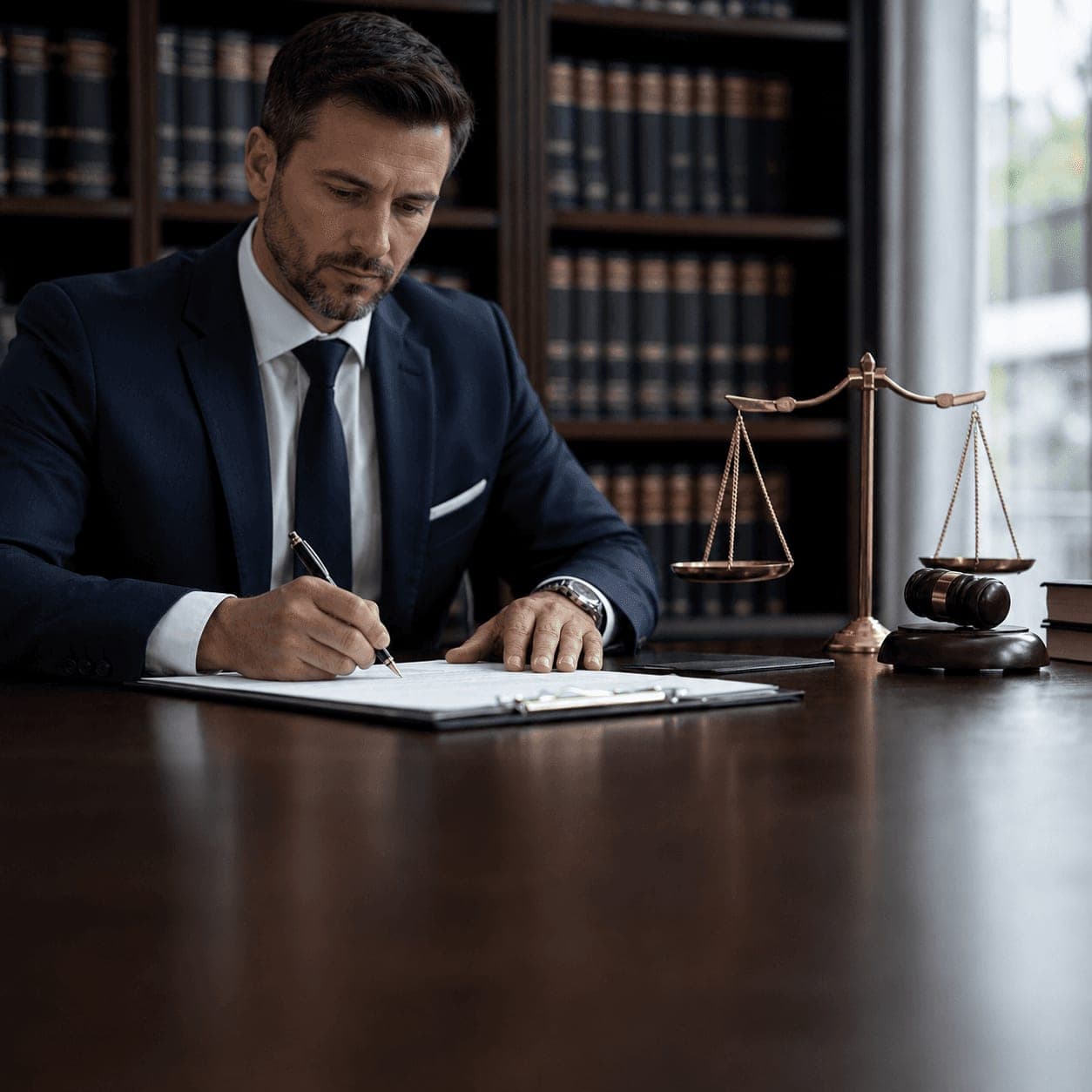 Adviseur van Legal Account aan het werk